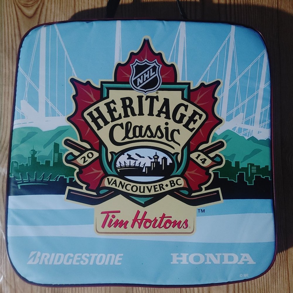 Tim Hortons NHL Heritage Classic Vancouver ballpark cushion
